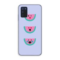 Smiley watermeloen: Samsung Galaxy A03s Transparant Hoesje