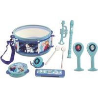 LEXIBOOK - DE KONINGIN VAN SNEEUW - Lot van 7 muziekinstrumenten Kind - Tamboerijn - Maracas - Castagnetten - Mondharmonica - Fluit a be