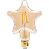 LED Lamp E27 Fitting 4W - Warm Wit 1800K Amberkleurig - Aigi Glow Star
