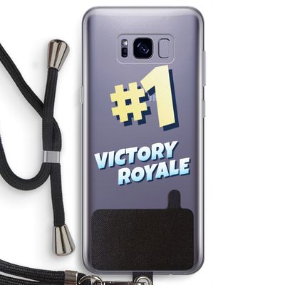 Victory Royale: Samsung Galaxy S8 Transparant Hoesje met koord