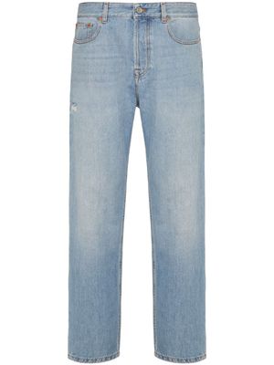Valentino Garavani jean VLOGO Signature à coupe droite - Bleu