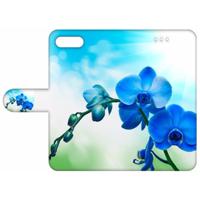 Apple iPhone 7 Plus | 8 Plus Hoesje Orchidee Blauw - Cadeau voor je Moeder