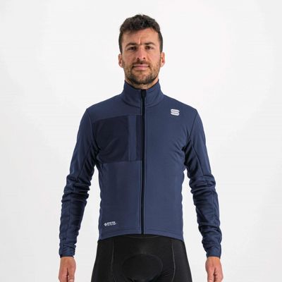 Sportful Super lange mouw fietsjack lichtblauw heren L