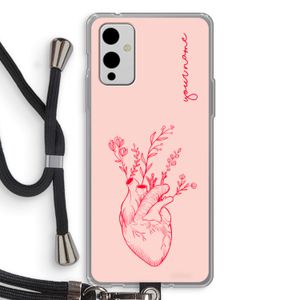 Blooming Heart: OnePlus 9 Transparant Hoesje met koord