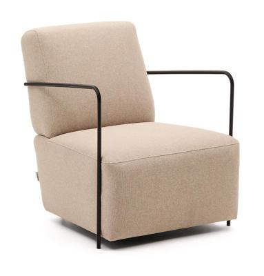 Kave Home Fauteuil 'Gamer' Stof, kleur Beige