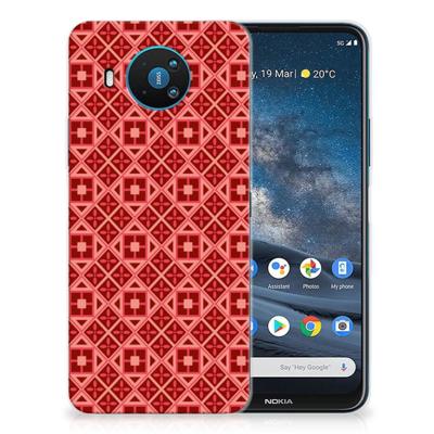 Nokia 8.3 | TPU bumper | Batik Rood
