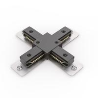 Taros - X-vorm Koppelstuk - 1-fase railverlichting - Zwart - 3 jaar garantie