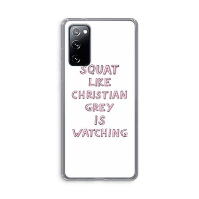 Christian Grey: Samsung Galaxy S20 FE / S20 FE 5G Transparant Hoesje