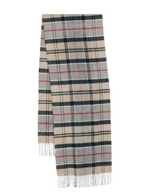 Barbour écharpe à motif tartan - Gris