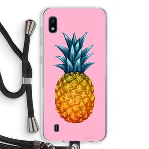 Grote ananas: Samsung Galaxy A10 Transparant Hoesje met koord