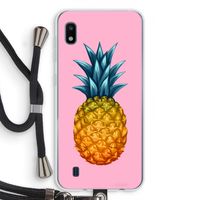 Grote ananas: Samsung Galaxy A10 Transparant Hoesje met koord