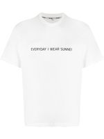 Sunnei t-shirt en coton à slogan imprimé - Blanc - thumbnail