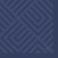 Duni 3-Laags Papieren Servetten Mosaic 24x24 cm 20 Stuks Donkerblauw