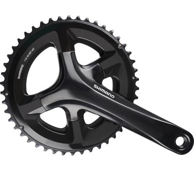 Shimano - crankstel 2 x 11 speed road fc-rs510 - 1725 50-34t met holle as - zwart