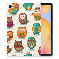 Samsung Galaxy Tab S6 Lite | S6 Lite (2022) Back Case Vrolijke Uilen