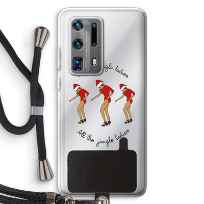 Jingle Ladies: Huawei P40 Pro Plus Transparant Hoesje met koord