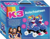 K3 rolschaatsen regenboog - maat 26/29 - donkerblauw - thumbnail