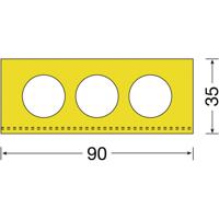 Moravia 422.15.292 Aanrijdbeveiliging Geel (l x b) 1000 mm x 90 mm
