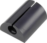 TRU COMPONENTS Kabelclip 1226943 Bundel-Ø (bereik) 8 mm (max) Voor hoekmontage Zwart 1 stuk(s)