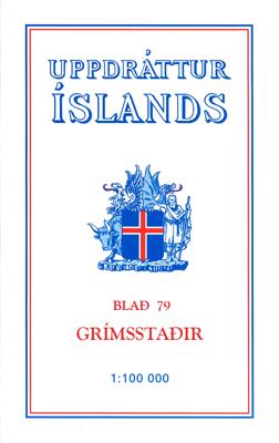 Wandelkaart - Topografische kaart 79 Atlaskort Grimsstadir | Ferdakort