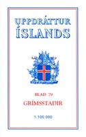 Wandelkaart - Topografische kaart 79 Atlaskort Grimsstadir | Ferdakort