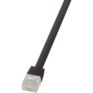 LogiLink CF2013U RJ45 Netwerkkabel, patchkabel CAT 6 U/UTP 0.25 m Zwart Zeer flexibel 1 stuk(s)