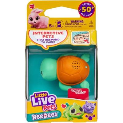 Lil' Needees - ELANDEN SPEELGOED - KLEINE LEVENDE HUISDIEREN - Interactieve zakdieren, met geluiden en reacties