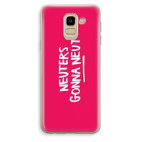 Neuters (roze): Samsung Galaxy J6 (2018) Transparant Hoesje Neuters (roze): Samsung Galaxy J6 (2018) Transparant Hoesje