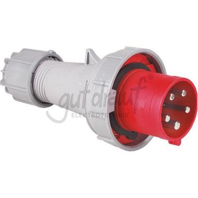 CEE Stekker 5 Polig 125A rood IP67 400V