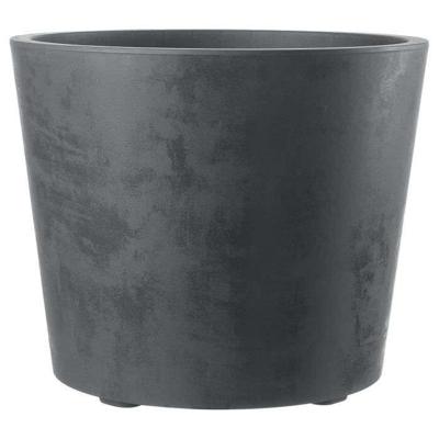 Bloempot Vaas - DEROMA - Millennium R - Antraciet - Met waterreservoir - Wielen - 59 cm
