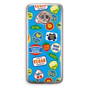 Fruitsticker: Motorola Moto G6 Transparant Hoesje