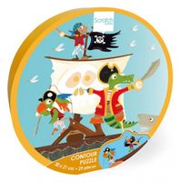 Scratch legpuzzel Piraat junior 30 x 21cm karton 29-delig - thumbnail