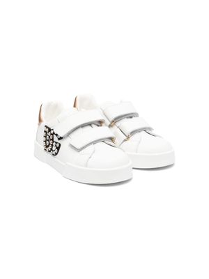 Dolce & Gabbana Kids baskets à ornements en cristal - Blanc