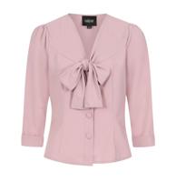 Collectif Andra Bow Blouse Pink-L