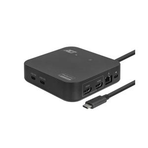 ACT USB-C Docking Station 4K, voor 2 HDMI monitoren, DisplayLink, compact model