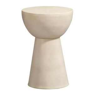 Bijzettafel Aaron - beige - 46xØ31 cm - Leen Bakker