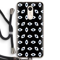 Eyes pattern: Xiaomi Redmi 5 Transparant Hoesje met koord