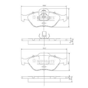 Nipparts Remblokset J3603065