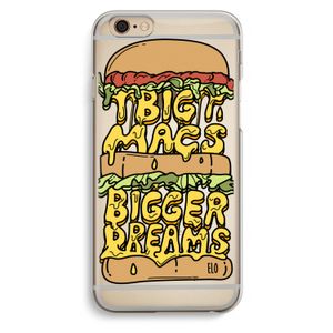 Big Macs Bigger Dreams: iPhone 6 / 6S Transparant Hoesje