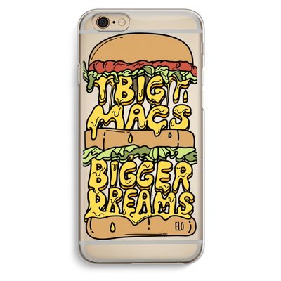 Big Macs Bigger Dreams: iPhone 6 / 6S Transparant Hoesje