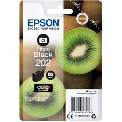 Epson 202 4.1ml 400pagina's Foto zwart inktcartridge - [C13T02F14020]