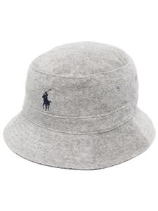 Polo Ralph Lauren bob à logo brodé - Gris