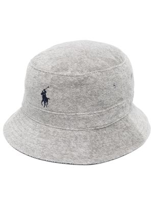 Polo Ralph Lauren bob à logo brodé - Gris