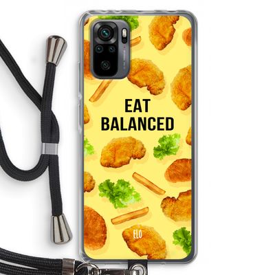 Eat Balanced: Xiaomi Redmi Note 10 Pro Transparant Hoesje met koord