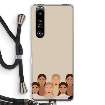 Girls girls girls: Sony Xperia 1 III Transparant Hoesje met koord