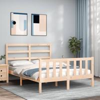 Bedframe zonder matras massief grenenhout 120x200 cm