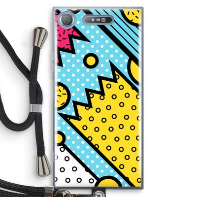 Pop Art #1: Sony Xperia XZ1 Transparant Hoesje met koord