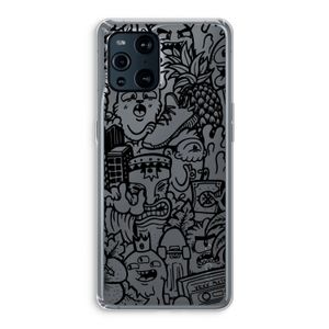 Vexx Black Mixtape: Oppo Find X3 Pro Transparant Hoesje