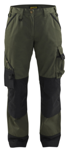 Blåkläder Dames Garden Werkbroek 71541835 | Army Groen/Zwart | Maat 40 - 7330509280294