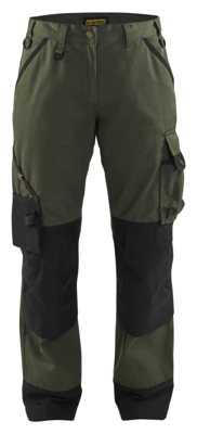 Blåkläder Dames Garden Werkbroek 71541835 | Army Groen/Zwart | Maat 42 - 7330509280300